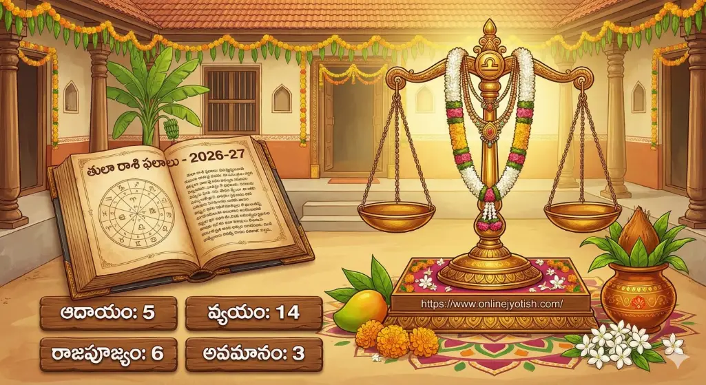 పరాభవ నామ సంవత్సర తులా రాశి ఫలాలు 